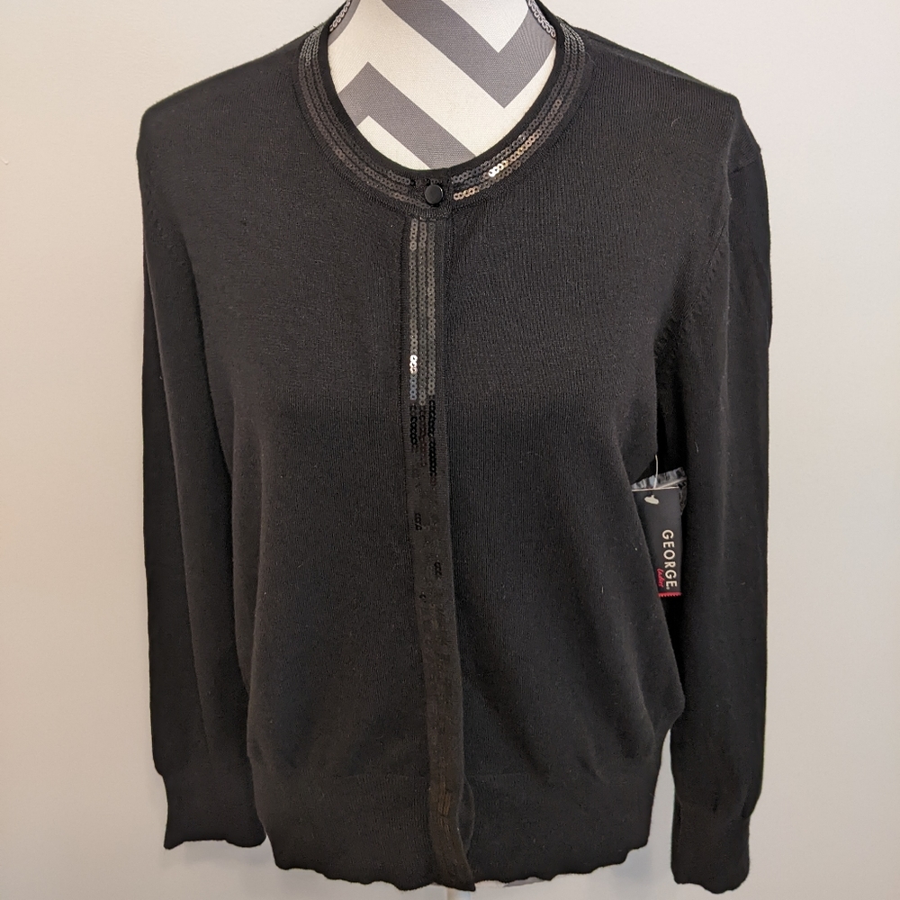 Sequined Front Sweater